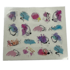 Слайдери для нігтів "Абстракція" – наклейки для манікюру з абстрактним дизайном 03