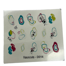 Слайдери для нігтів "Абстракція" – наклейки для манікюру з абстрактним дизайном 05