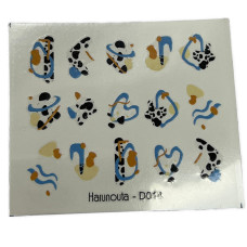 Слайдери для нігтів "Абстракція" – наклейки для манікюру з абстрактним дизайном 07