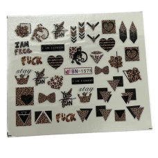 Слайдер для нігтів  анімалістичним принтом 12 - наклейки для манікюру