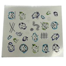 Слайдер для нігтів  анімалістичним принтом 14 - наклейки для манікюру