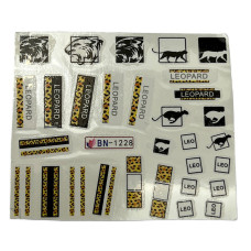 Слайдер для нігтів  анімалістичним принтом 15 - наклейки для манікюру