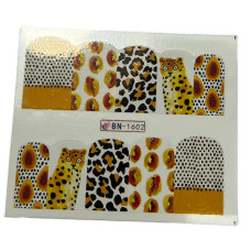 Слайдер для нігтів  анімалістичним принтом 16 - наклейки для манікюру