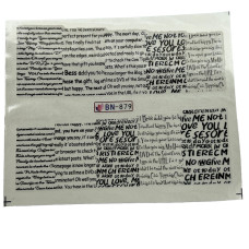 Слайдери для нігтів з надписами – наклейки для манікюру з текстом 02