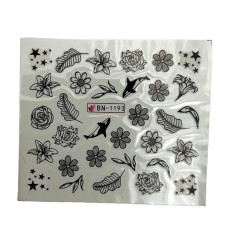 Слайдер для манікюру із зображенням квітів, 013