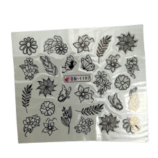 Слайдер для манікюру із зображенням квітів, 014