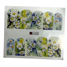 Слайдер для манікюру із зображенням квітів, 015