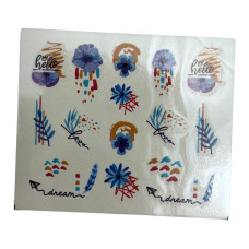 Слайдер для манікюру із зображенням квітів, 018