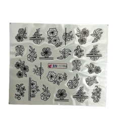 Слайдер для манікюру із зображенням квітів, 019