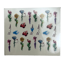 Слайдер для манікюру із зображенням квітів, 020