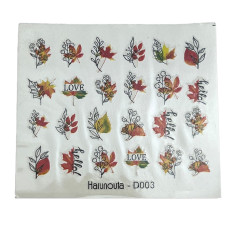 Слайдер для манікюру з рослинними мотивами 10 - квіти, листя, гілля 