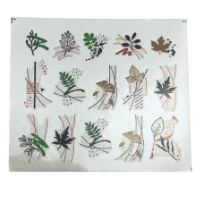 Слайдер для манікюру з рослинними мотивами 12 - квіти, листя, гілля 