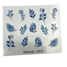 Слайдер для манікюру з рослинними мотивами 17 - квіти, листя, гілля 