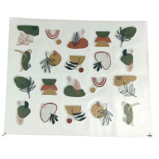 Слайдер для манікюру з рослинними мотивами 05 - квіти, листя, гілля 