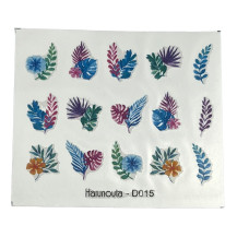 Слайдер для манікюру з рослинними мотивами 08 - квіти, листя, гілля 