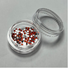 Стрази для манікюру, розмір SS4, колір червоний, 100 шт