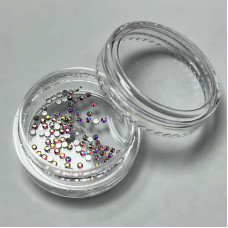 Стрази для манікюру, розмір SS3, колір Хамелеон, 0,5 г (~110 шт)