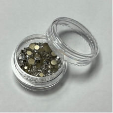 Стрази для манікюру, мікс розмірів, колір кришталь, вага 2г (~150 шт)