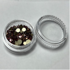 Стрази для манікюру, мікс розмірів, колір рожевий, вага 2г (~150 шт)