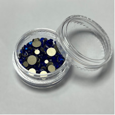 Стрази для манікюру, мікс розмірів, колір синій, вага 2г (~150 шт)