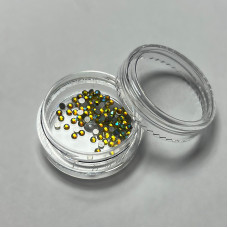 Стрази для манікюру, розмір SS4, колір жовтий, 100 шт