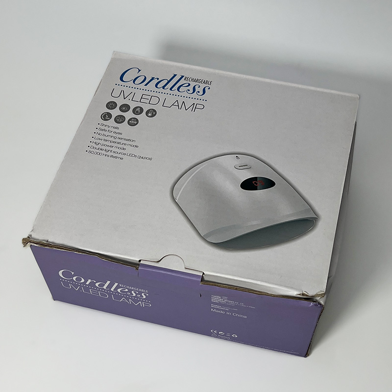 Лампа для манікюру S60 (48 Вт.) з акумулятором 2600 mAh + USB кабелем, для сушіння гель-лаку