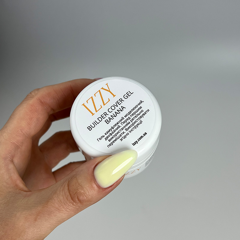 Гель для манікюру Izzy Cover Banana — відтінок вершкове масло, 20 г
