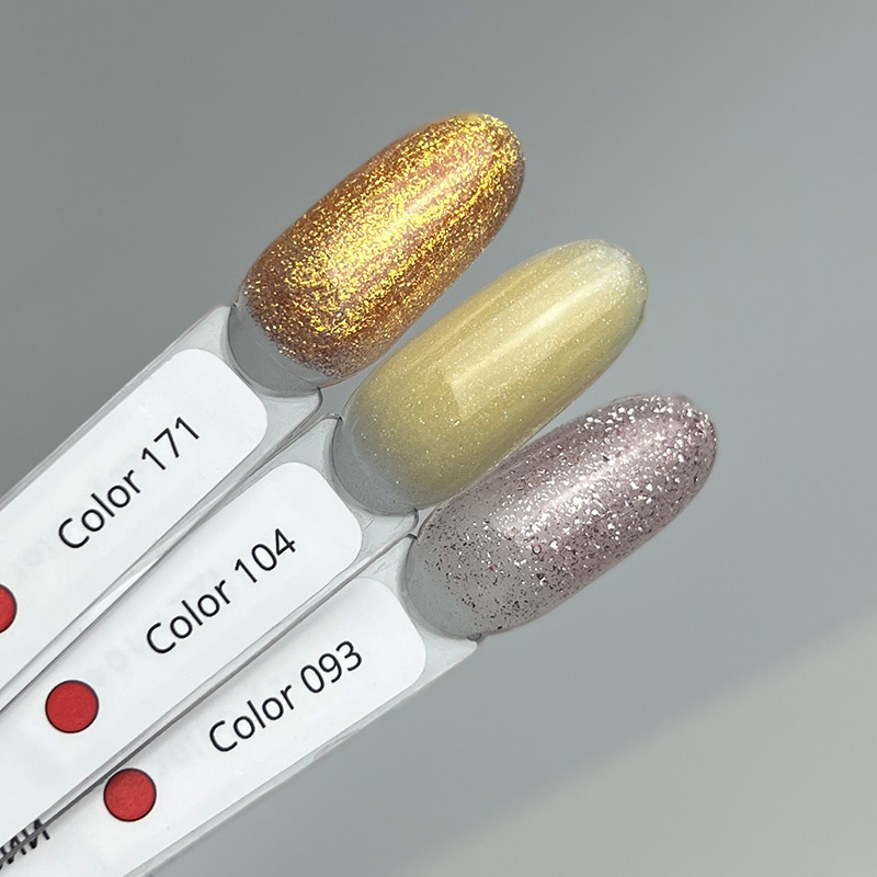 Рожевий з блиском гель-лак для манікюру IZZY 93, 12 мл