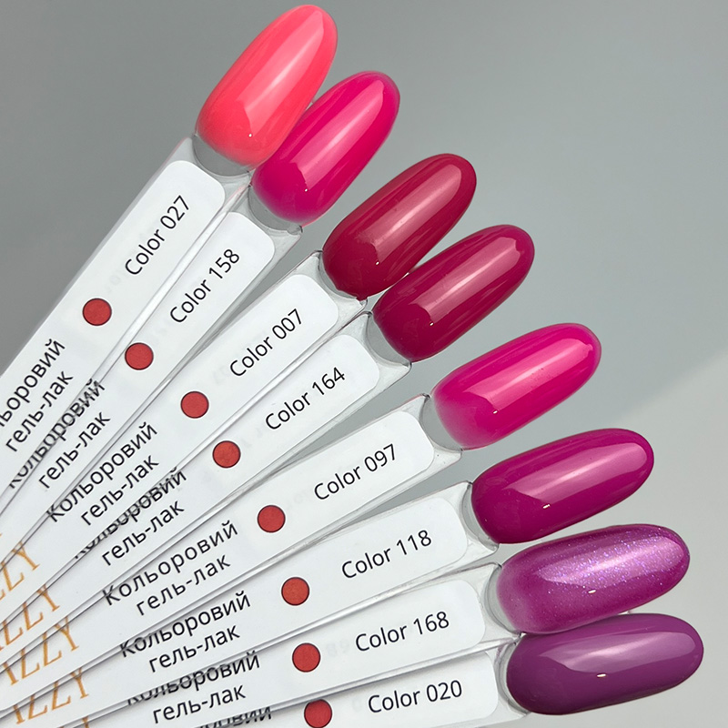 Рожевий гель-лак для нігтів IZZY 07, 12мл