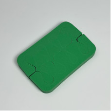 Розпорка для педикюру, розділювач пальців зелений