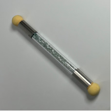 Аеропуф для манікюру, кисть для омбре, колір блакитний