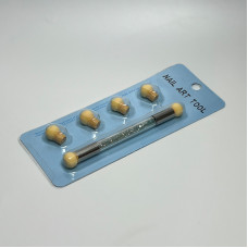 Аеропуф для манікюру зі змінними спонжами, колір випадковий