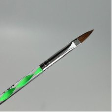 Пензель для манікюру у формі пелюстки, зелений