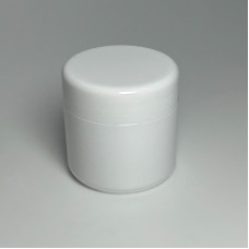 Тара біла, пластикова на 40 мл, з кришкою на різьбі