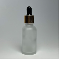 Флакон скляний, матовий,  з піпеткою-дозатором 30 мл