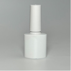 Тара біла, скляний білий флакон з пластиковою кришкою, 8 мл
