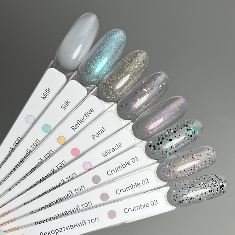 Декоративний топ для нігтів Izzy Crumble Top 02, 10 г