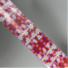 Відривна ольга для манікюру IZZY - квітковий дизайн червоний