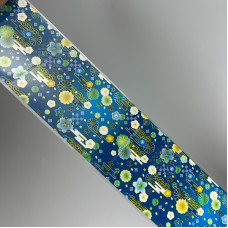 Відривна ольга для манікюру IZZY - квітковий дизайн синій