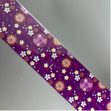 Відривна ольга для манікюру IZZY - квітковий дизайн фіолетовий