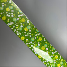 Відривна ольга для манікюру IZZY - квітковий дизайн зелений