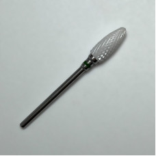 Фреза керамічна для манікюру, для зняття гелю, зелена насічка