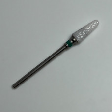 Фреза керамічна для манікюру, для зняття гелю, зелена насічка