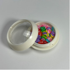 Декор для манікюру Фімо "Серце з надписом"