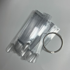 Палітра для гель-лаків на 50 тіпс, прозора, форма мигдаль